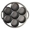Lodge Cast Iron Mini Cake Pan, Pre-seasoned and Made in USA, Makes 6 Small Cakes